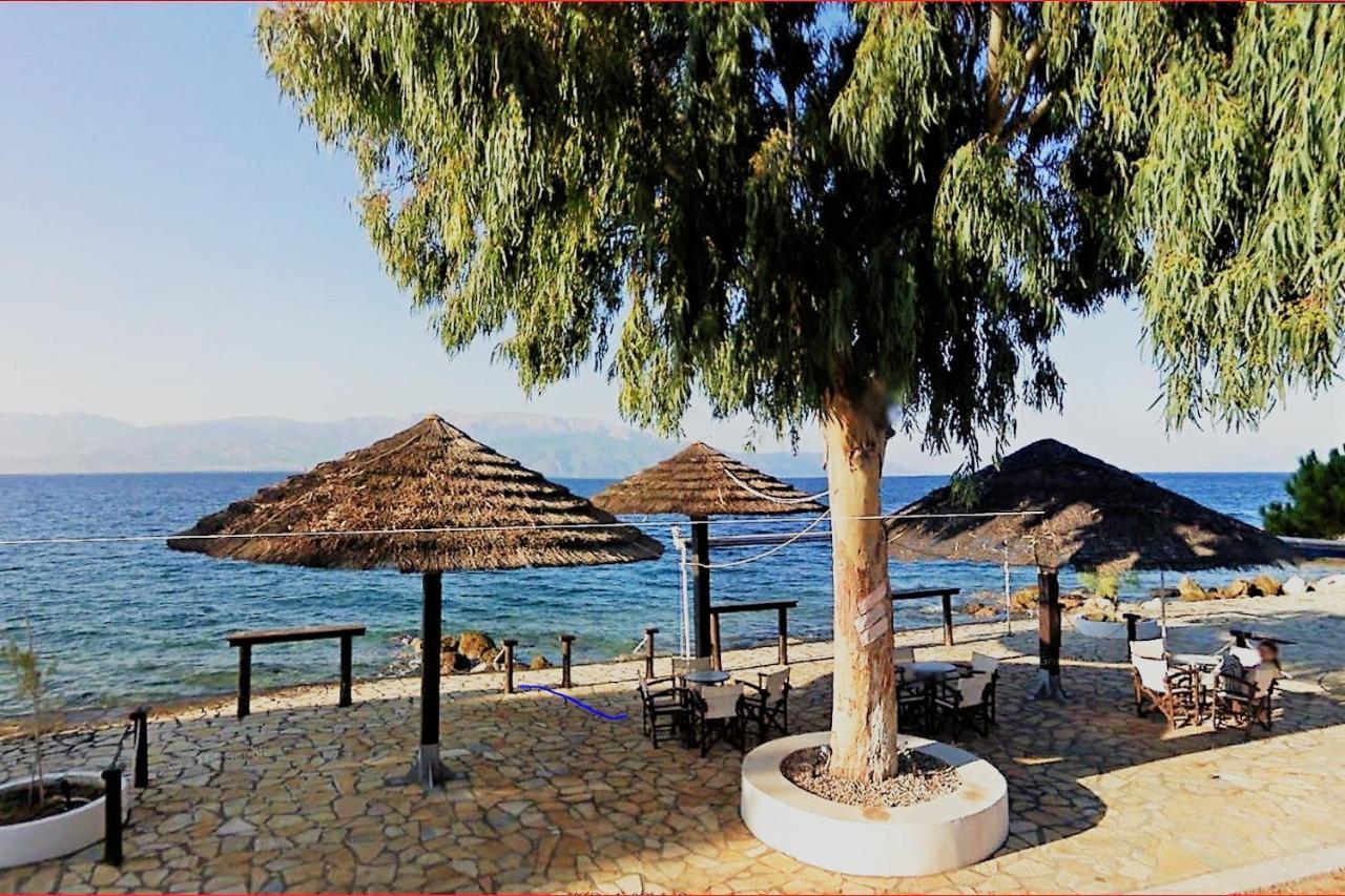 Steinturm Mit Dach-Terrasse Zwischen Fluss, Meer Und Gebirge- Spiti Pirgos Paralia Sergoulas Exterior foto